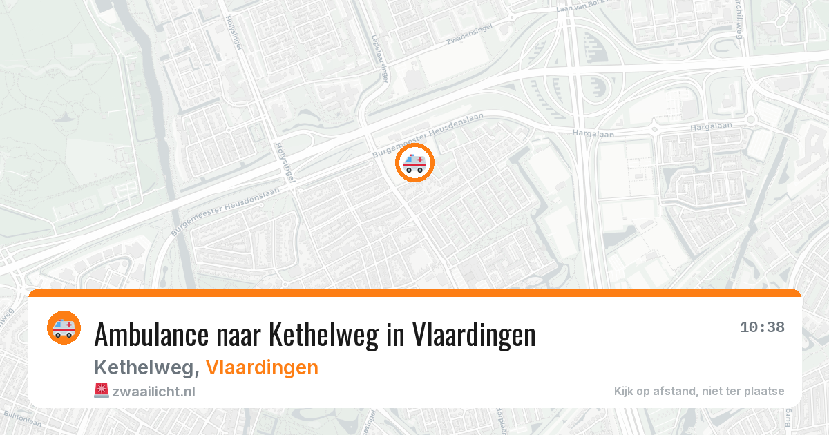 Ambulance naar Kethelweg in Vlaardingen — 11 jun 2026
