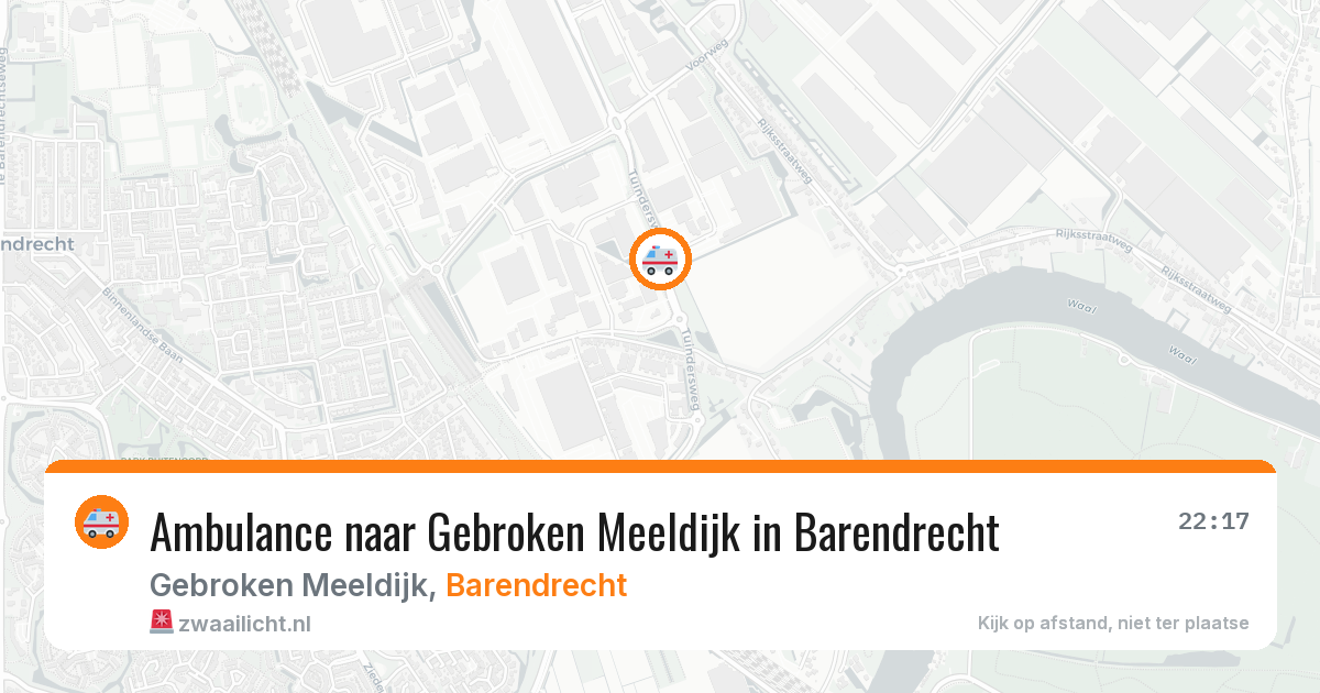 Ambulance naar Gebroken Meeldijk in Barendrecht — 5 mei 2026