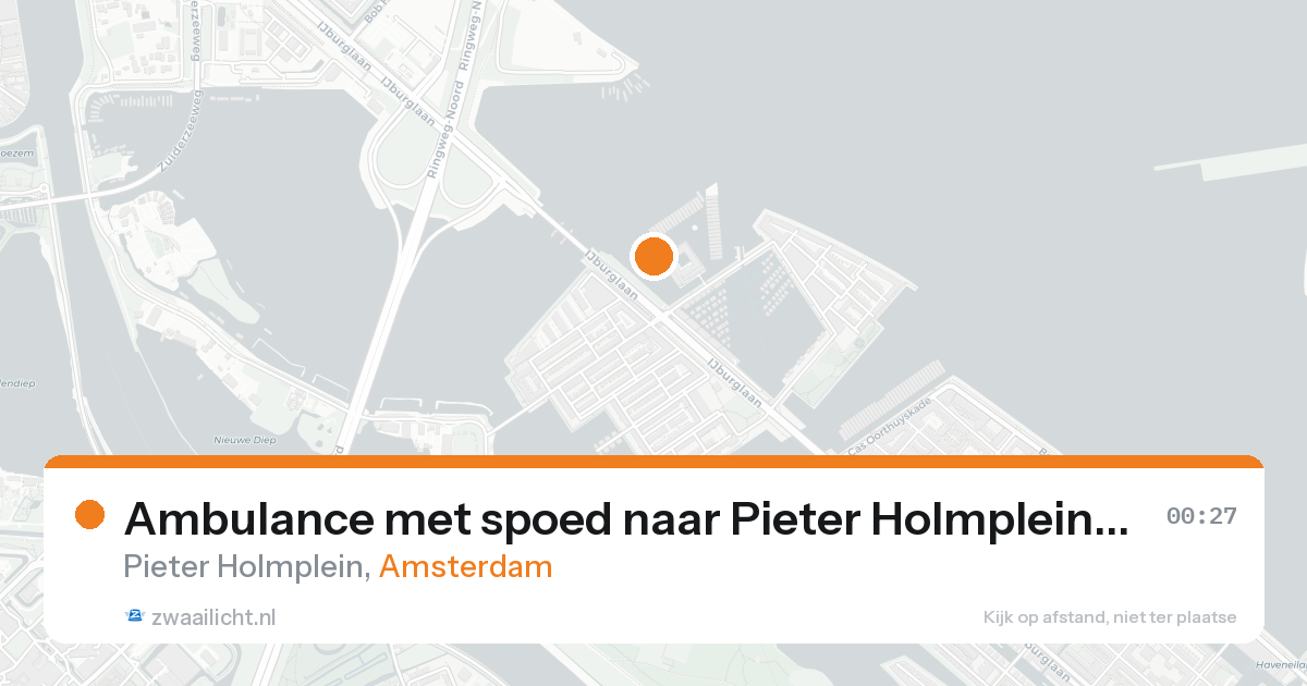 Ambulance met spoed naar Pieter Holmplein in Amsterdam — 30 jan 2026