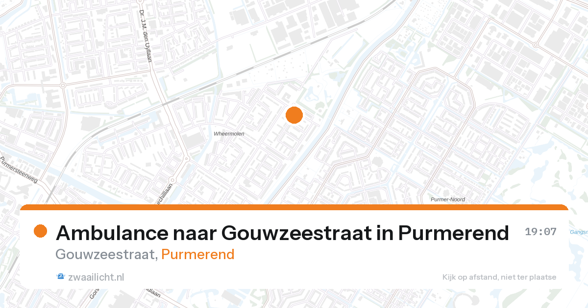 Ambulance naar Gouwzeestraat in Purmerend — 12 jun 2026
