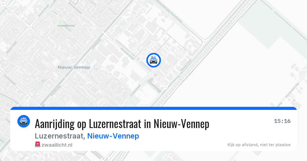 Aanrijding op Luzernestraat in Nieuw-Vennep — 21 jul 2026