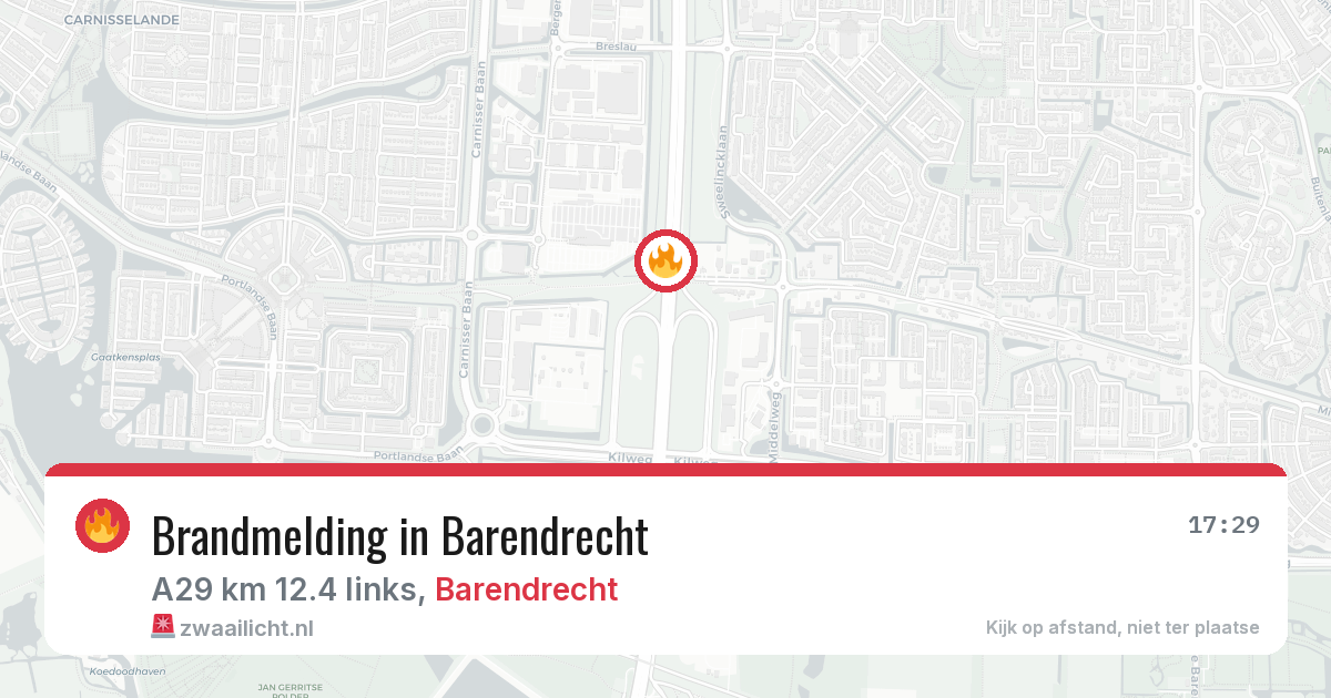 Brandmelding in Barendrecht — 11 aug 2026