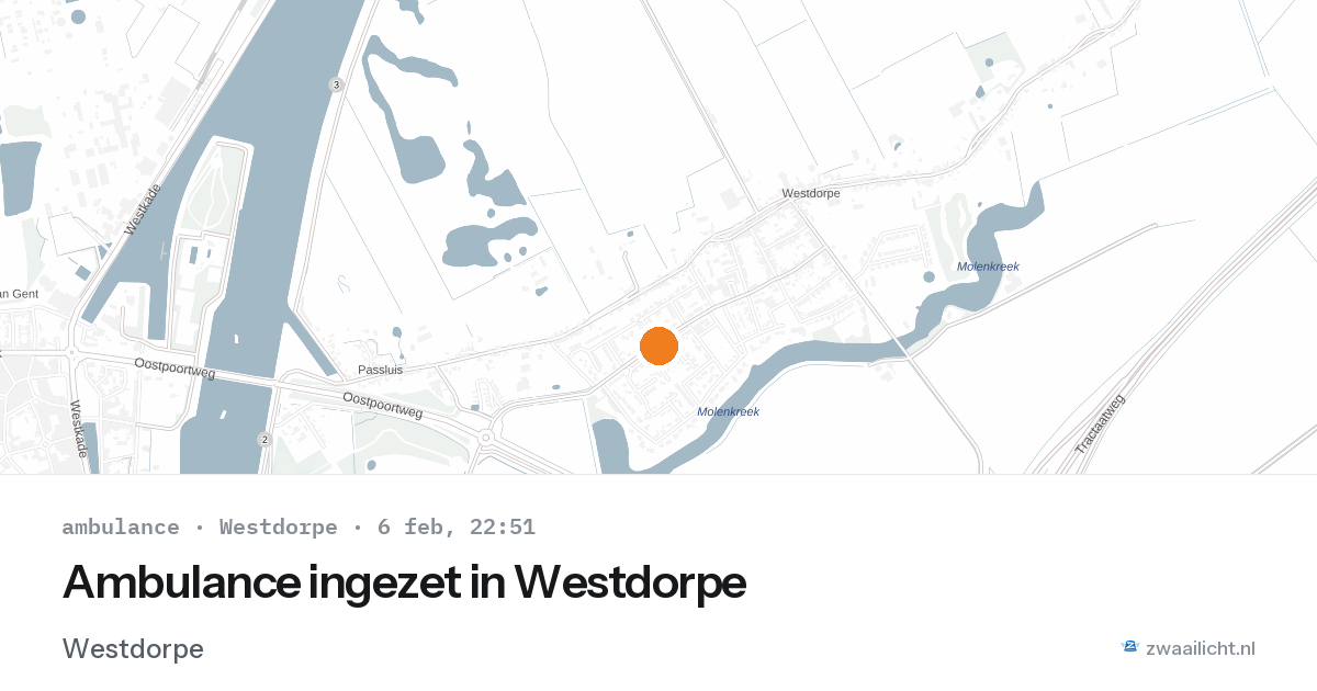 Ambulance ingezet in Westdorpe — 6 feb 2026
