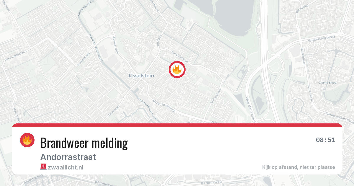Brandweer melding — 6 mei 2026