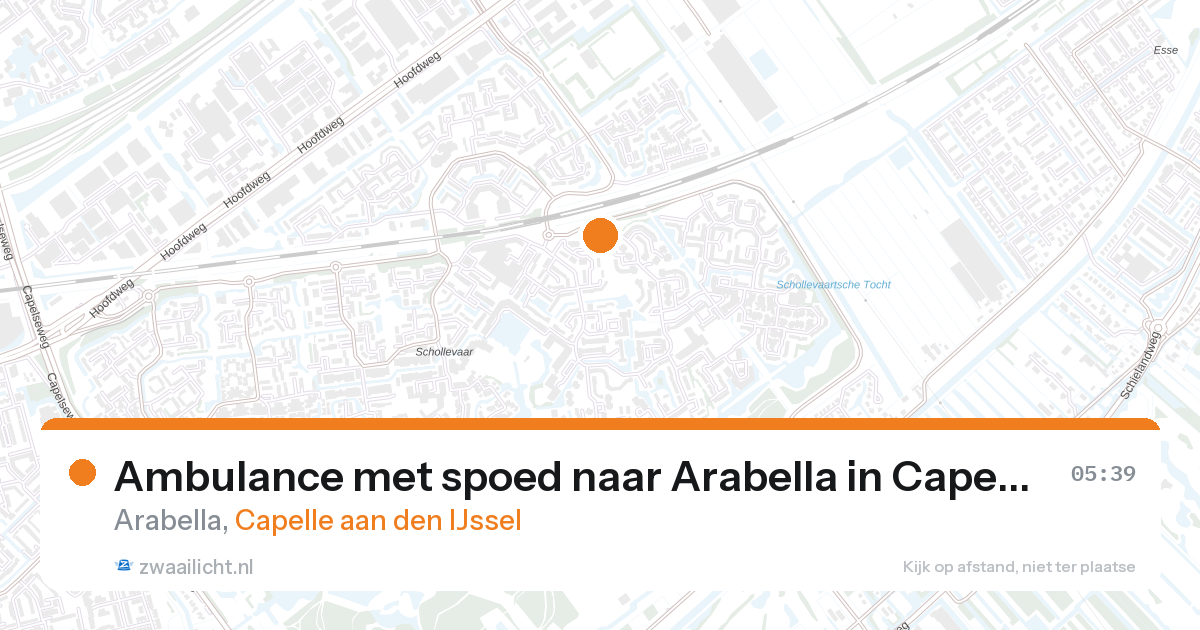 Ambulance met spoed naar Arabella in Capelle aan den IJssel — 27 aug 2026