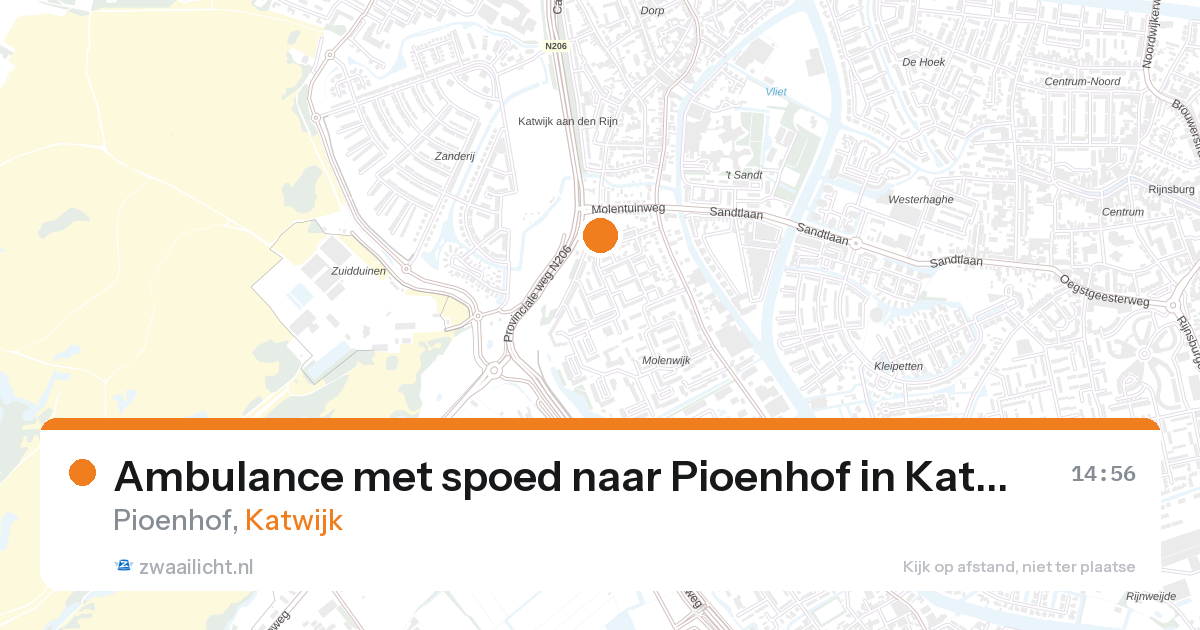 Ambulance met spoed naar Pioenhof in Katwijk — 4 apr 2026