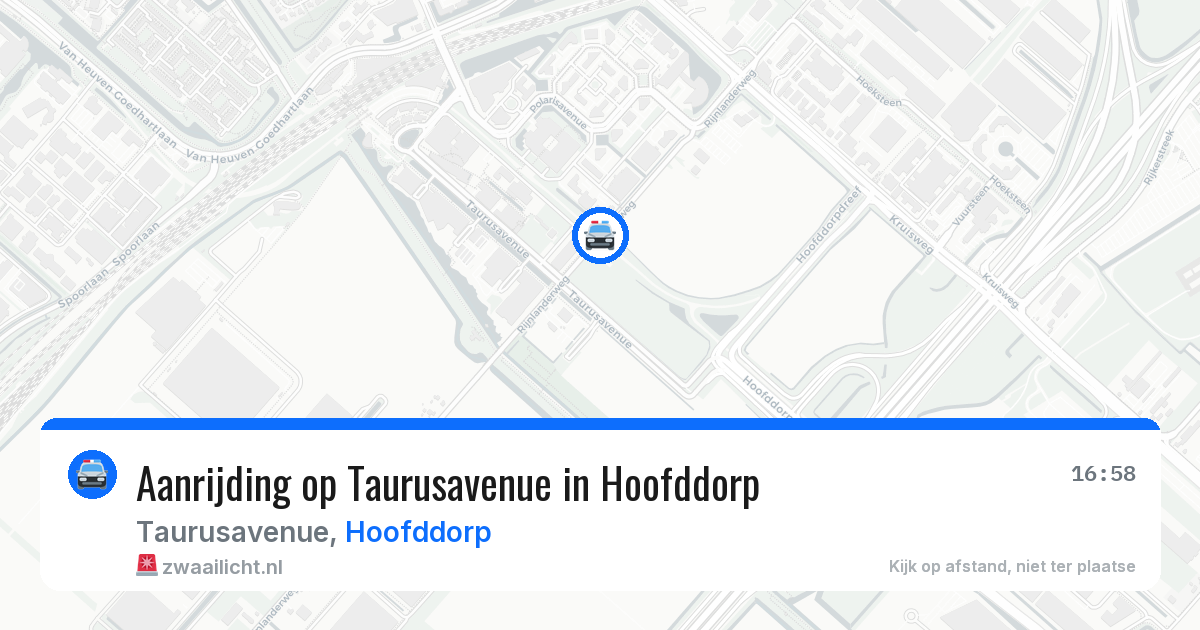 Aanrijding op Taurusavenue in Hoofddorp — 23 apr 2026