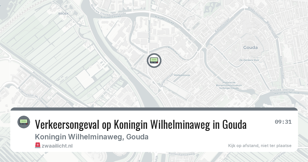 Verkeersongeval op Koningin Wilhelminaweg in Gouda — 3 mrt 2026