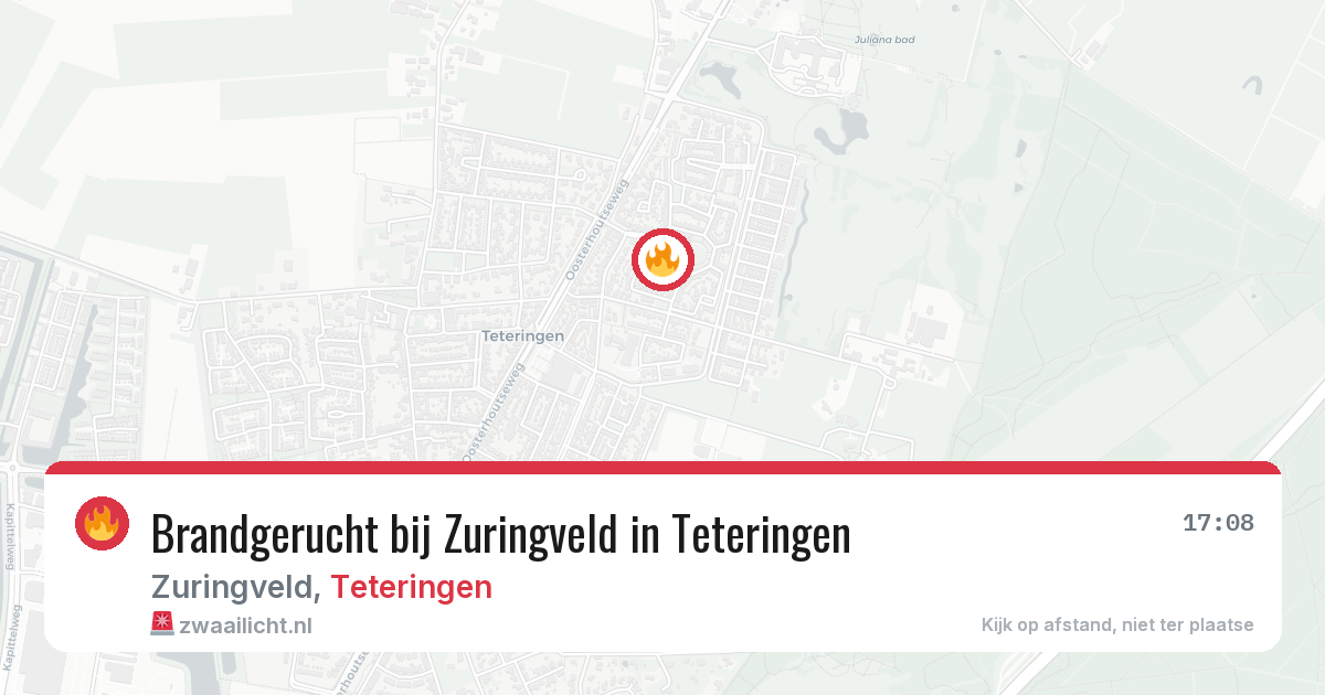 Brandgerucht bij Zuringveld in Teteringen — 1 apr 2026