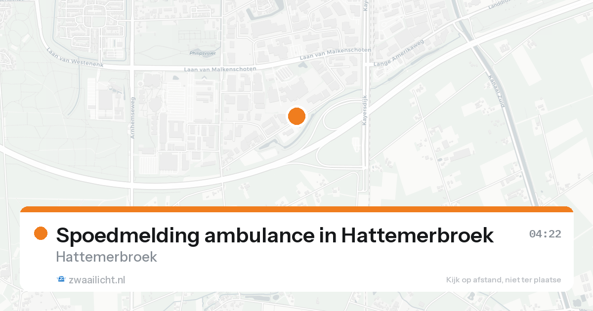 Spoedmelding ambulance in Hattemerbroek — 24 aug 2026