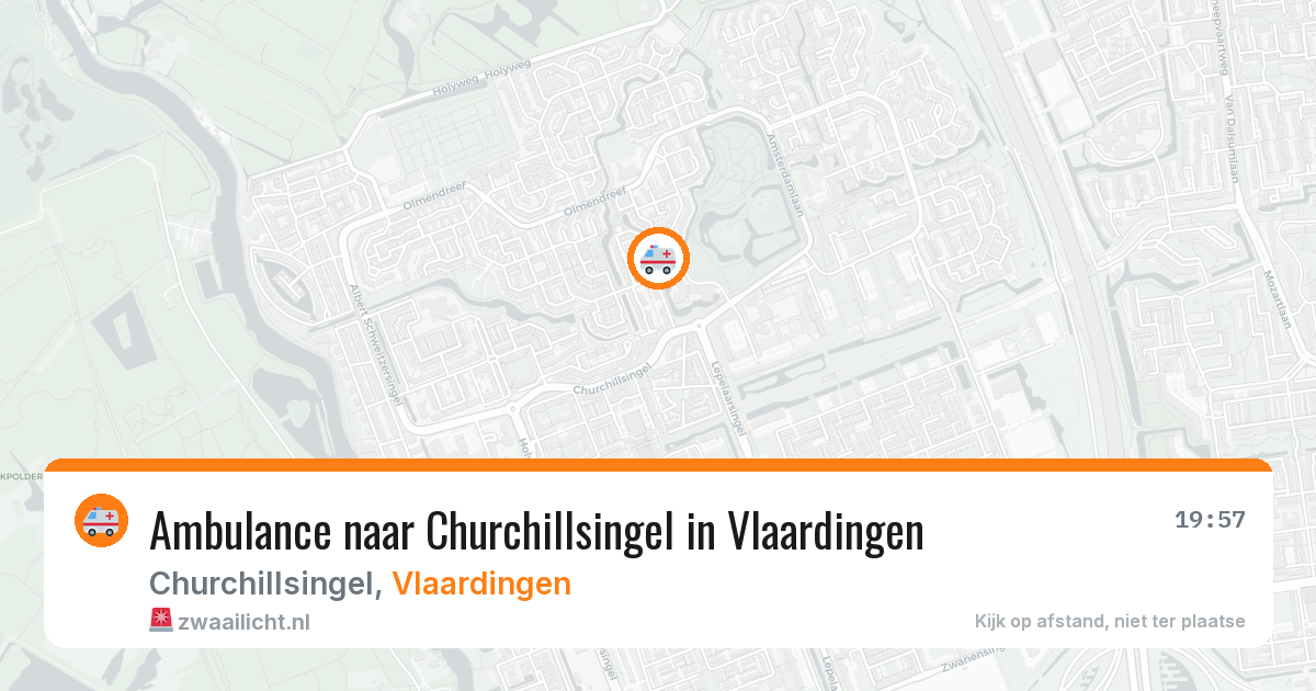 Ambulance naar Churchillsingel in Vlaardingen — 31 mei 2026