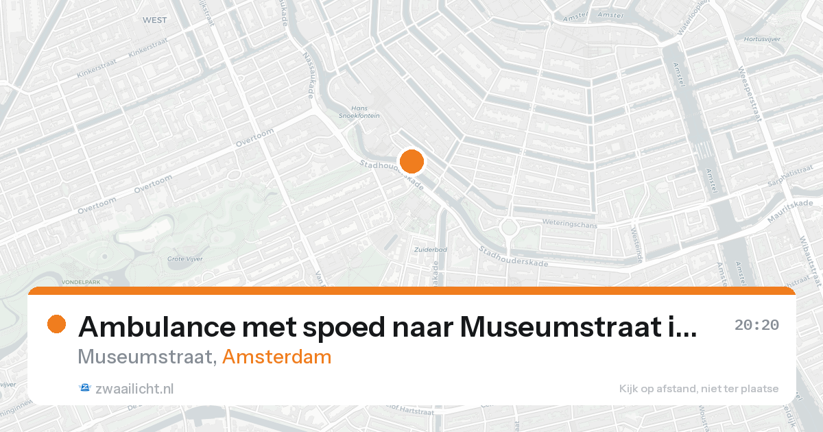 Ambulance met spoed naar Museumstraat in Amsterdam — 30 jan 2026
