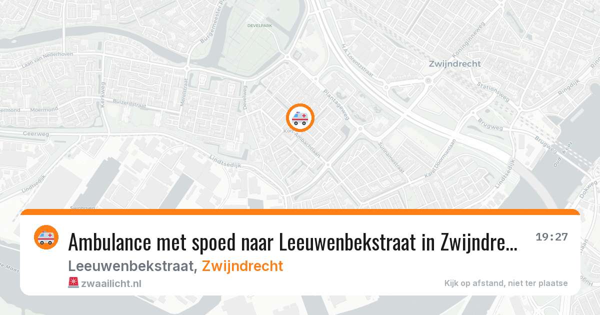 Ambulance met spoed naar Leeuwenbekstraat in Zwijndrecht — 9 mrt 2026