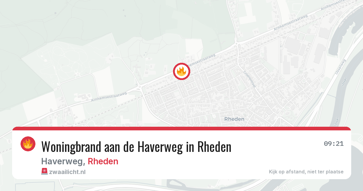 Woningbrand aan de Haverweg in Rheden — 28 jul 2026