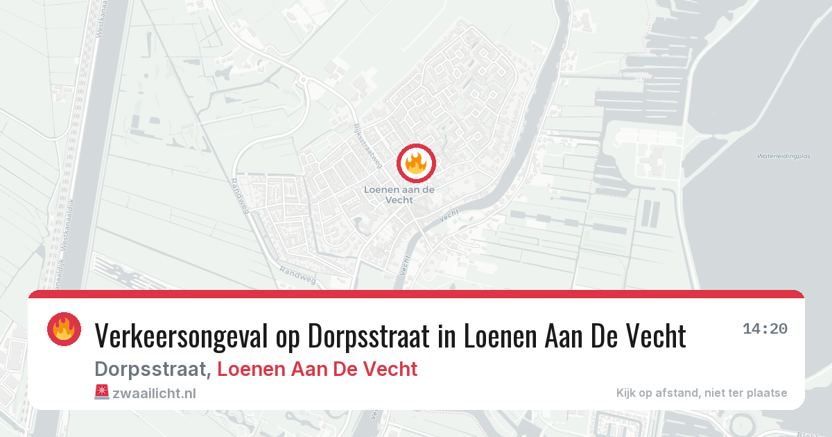 Verkeersongeval op Dorpsstraat in Loenen Aan De Vecht — 15 jul 2026