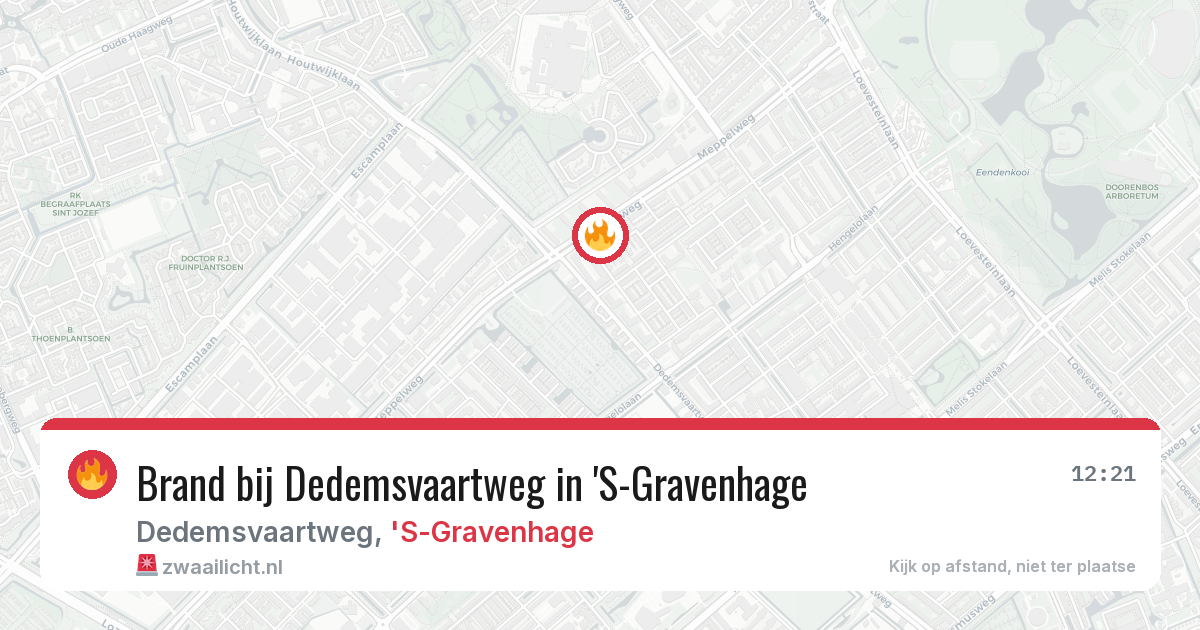 Brand bij Dedemsvaartweg in 'S-Gravenhage — 28 apr 2026