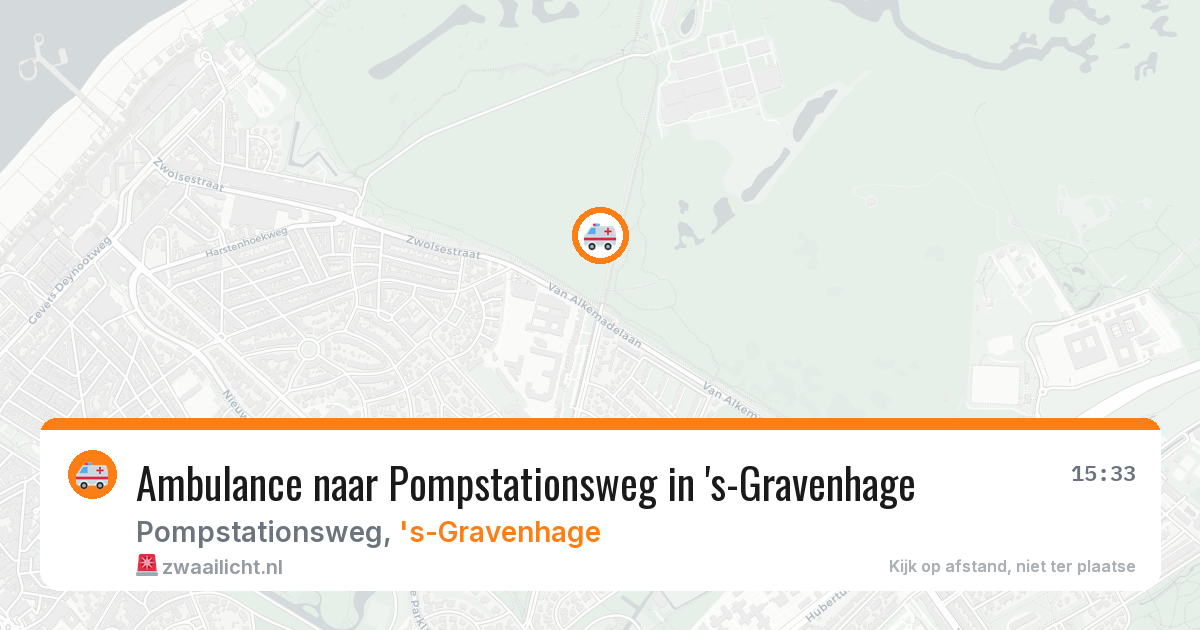 Ambulance naar Pompstationsweg in 's-Gravenhage — 5 aug 2026