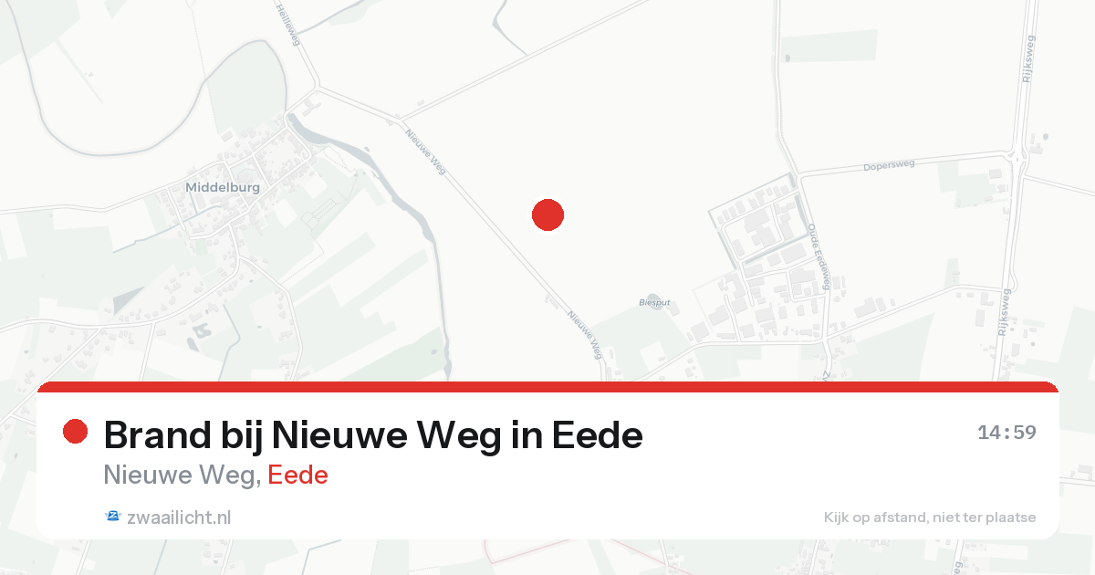 Brand bij Nieuwe Weg in Eede — 11 aug 2026