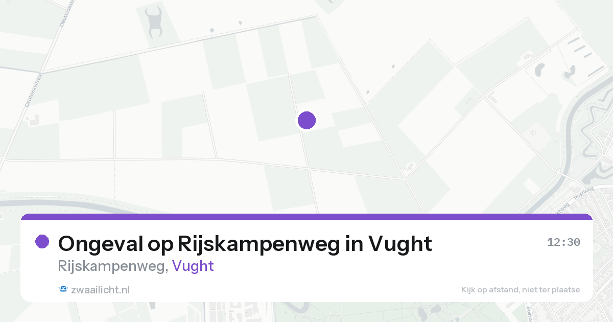 Ongeval op Rijskampenweg in Vught — 22 aug 2026
