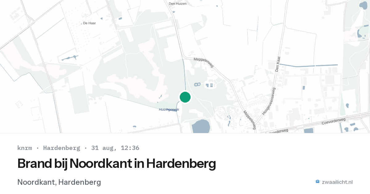 Brand bij Noordkant in Hardenberg — 31 aug 2026