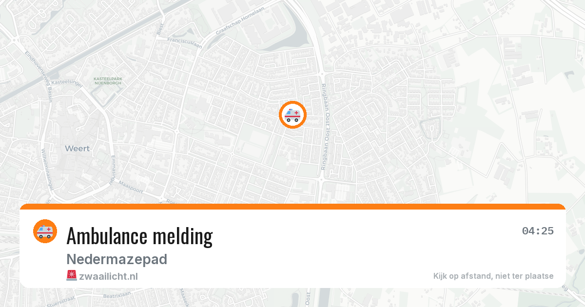Ambulance melding — 4 jun 2026