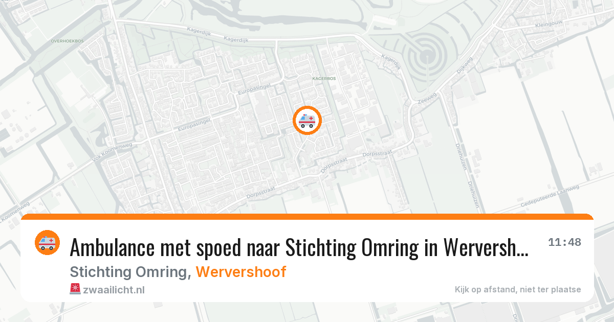 Ambulance met spoed naar Stichting Omring in Wervershoof — 11 feb 2026