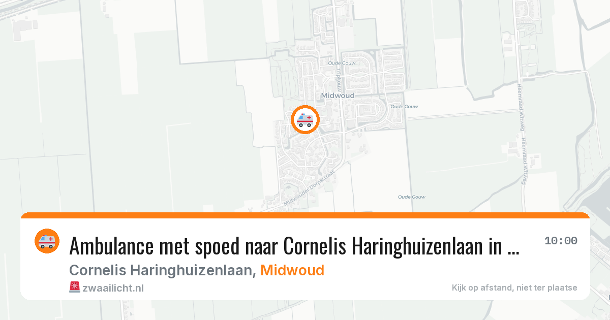Ambulance met spoed naar Cornelis Haringhuizenlaan in Midwoud — 31 jul 2026