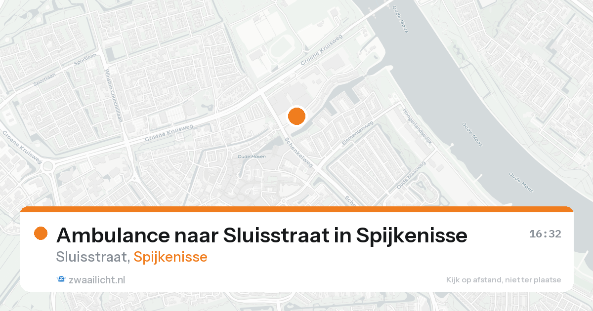 Ambulance naar Sluisstraat in Spijkenisse — 21 aug 2026