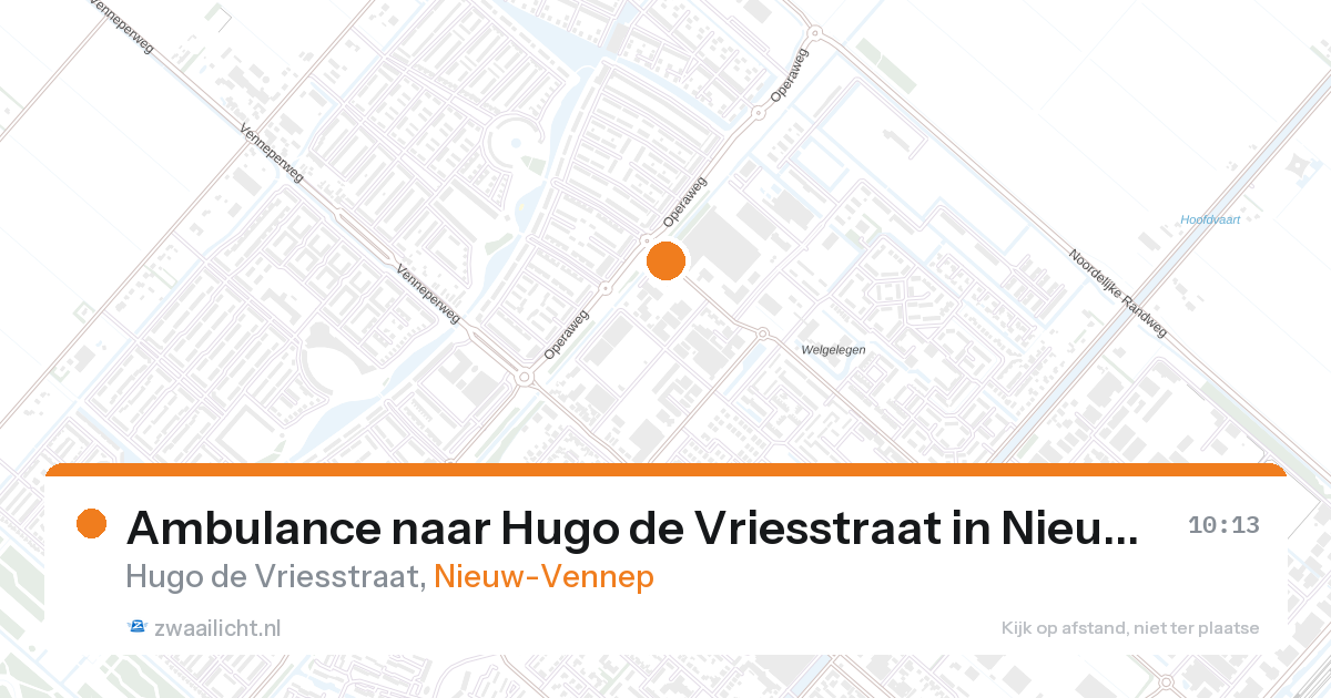 Ambulance naar Hugo de Vriesstraat in Nieuw-Vennep — 11 jun 2026