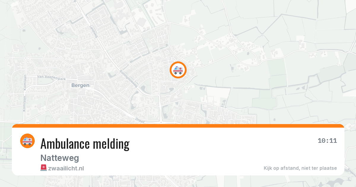 Ambulance melding — 9 feb 2026