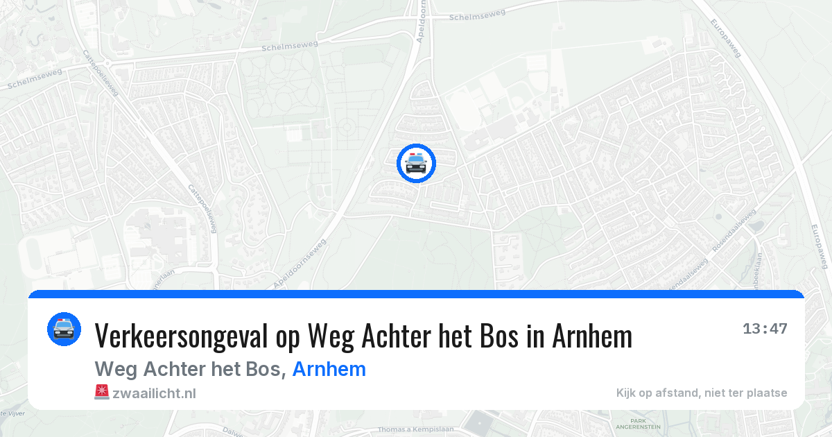 Verkeersongeval op Weg Achter het Bos in Arnhem — 20 mei 2026