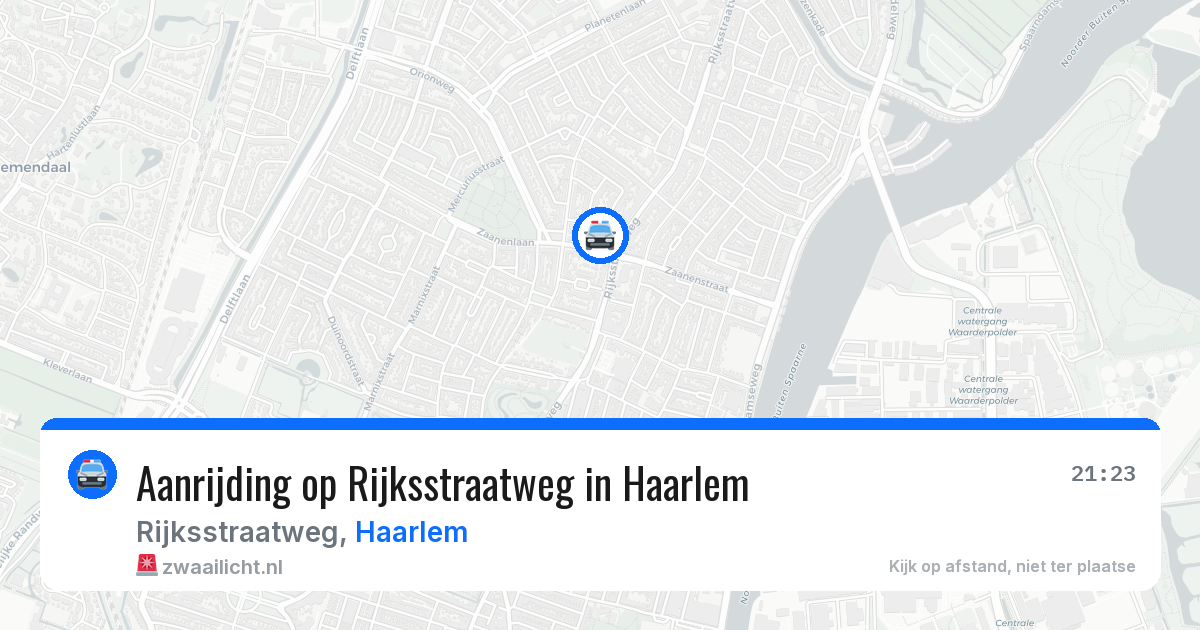 Aanrijding op Rijksstraatweg in Haarlem — 6 aug 2026