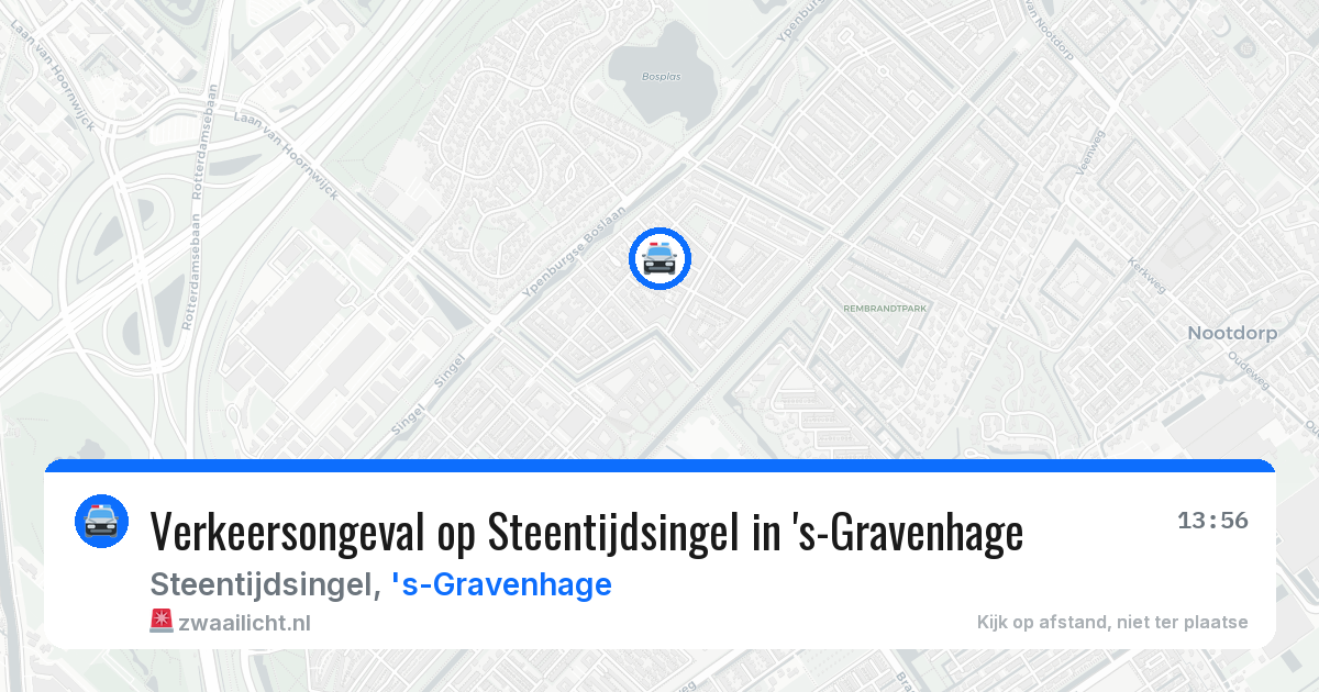 Verkeersongeval op Steentijdsingel in 's-Gravenhage — 19 jun 2026