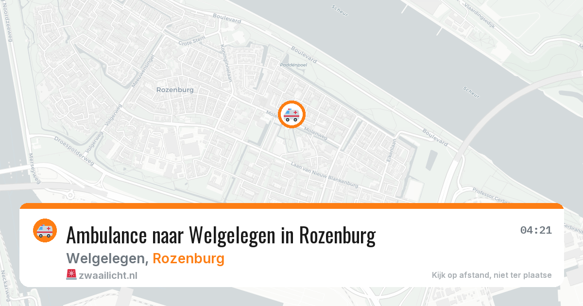 Ambulance naar Welgelegen in Rozenburg — 4 apr 2026