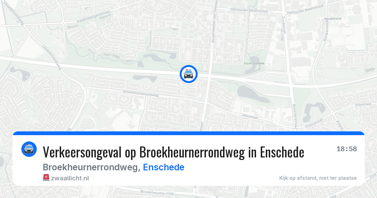 Verkeersongeval op Broekheurnerrondweg in Enschede — 11 feb 2026