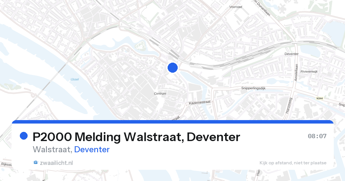 P2000 Melding Walstraat, Deventer — 27 aug 2026