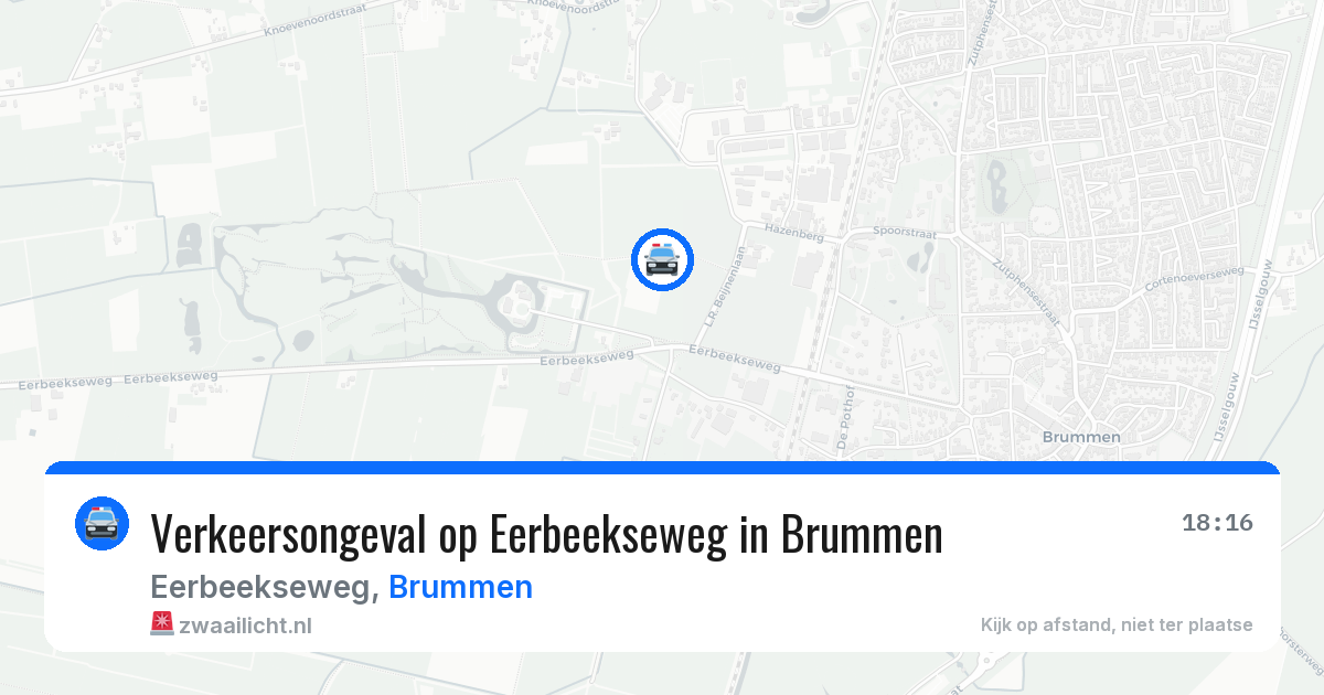 Verkeersongeval op Eerbeekseweg in Brummen — 21 apr 2026