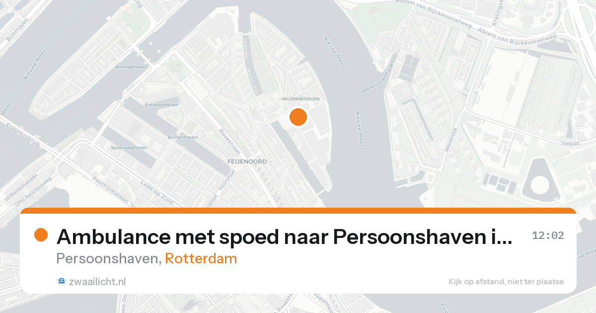 Ambulance met spoed naar Persoonshaven in Rotterdam — 3 jul 2026
