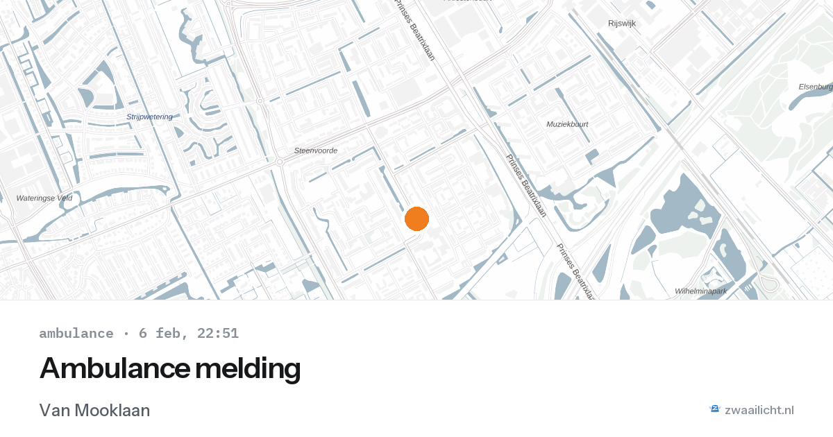 Ambulance melding — 6 feb 2026