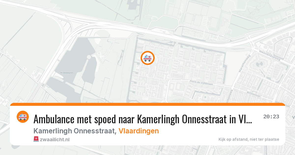 Ambulance met spoed naar Kamerlingh Onnesstraat in Vlaardingen — 30 jul 2026