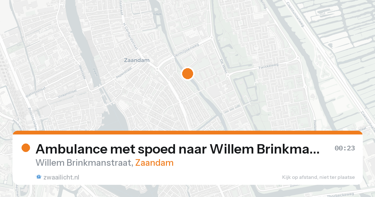 Ambulance met spoed naar Willem Brinkmanstraat in Zaandam — 30 mei 2026