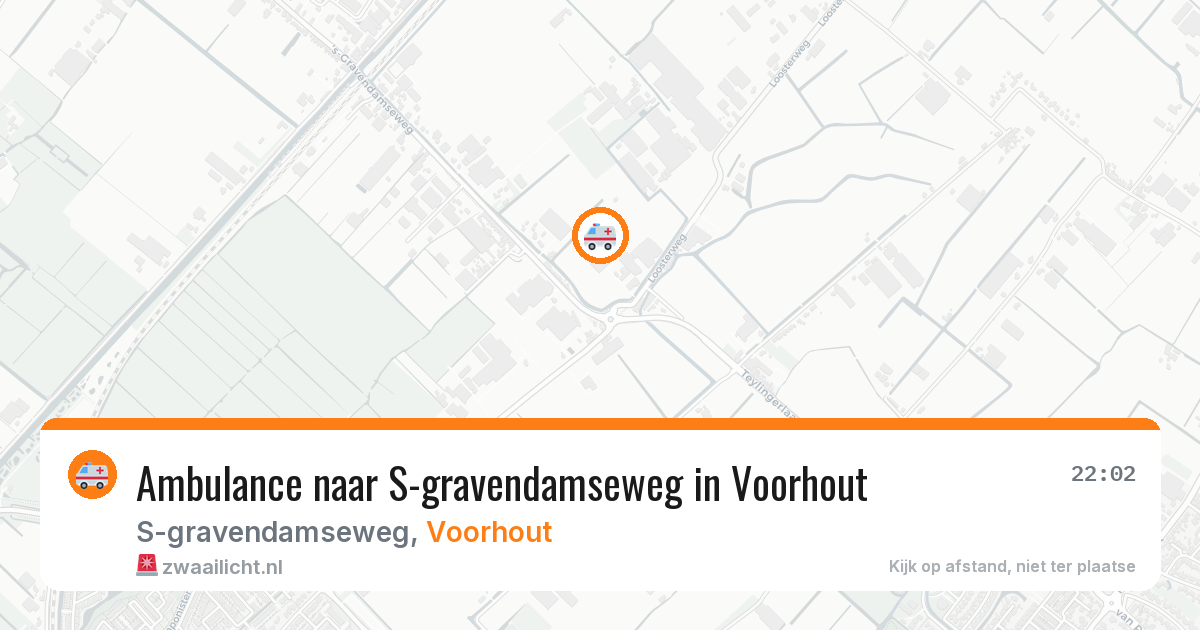 Ambulance naar S-gravendamseweg in Voorhout — 2 aug 2026