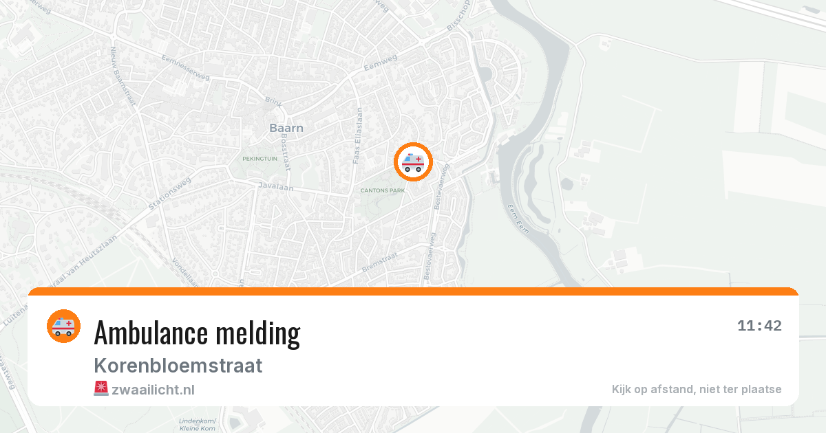 Ambulance melding — 9 apr 2026