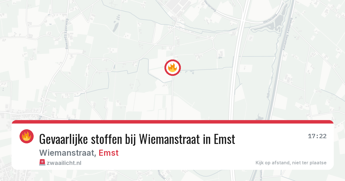 Gevaarlijke stoffen bij Wiemanstraat in Emst — 27 apr 2026
