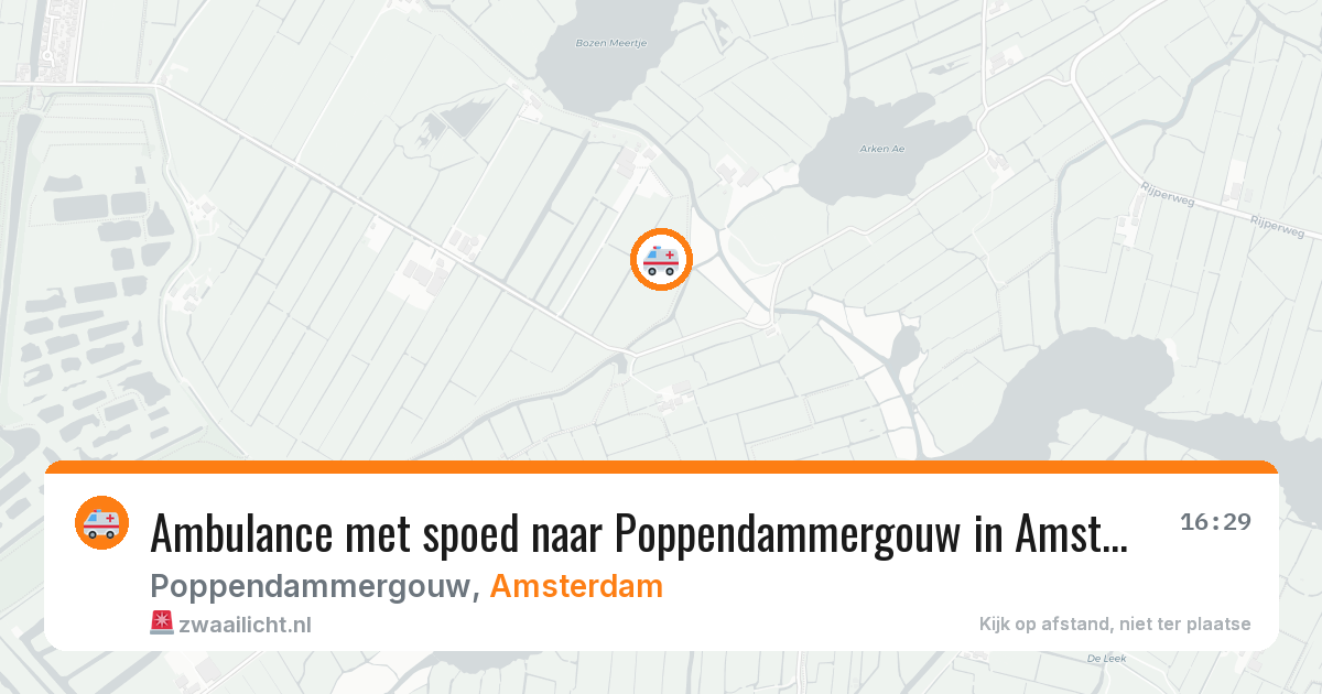 Ambulance met spoed naar Poppendammergouw in Amsterdam — 28 jul 2026
