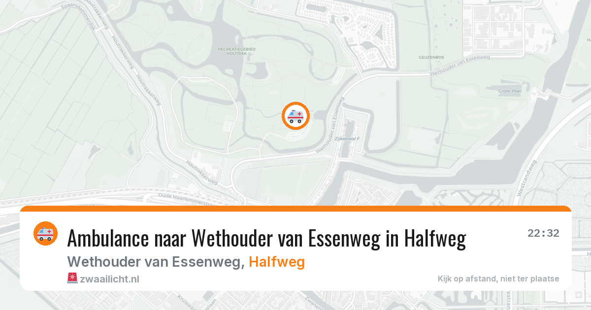Ambulance naar Wethouder van Essenweg in Halfweg — 11 aug 2026