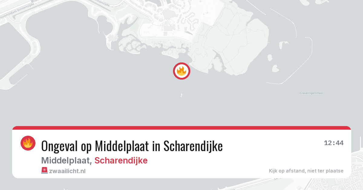 Ongeval op Middelplaat in Scharendijke — 7 apr 2026