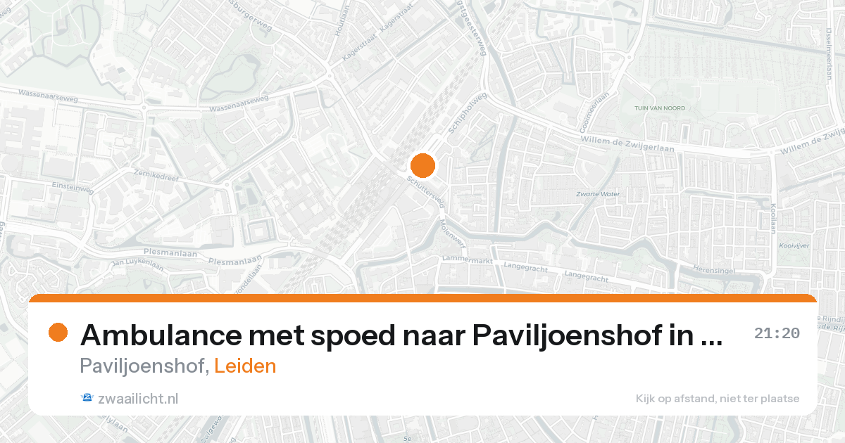 Ambulance met spoed naar Paviljoenshof in Leiden — 30 apr 2026