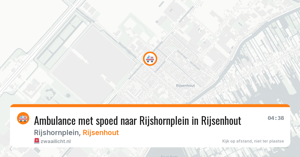 Ambulance met spoed naar Rijshornplein in Rijsenhout — 23 jan 2026