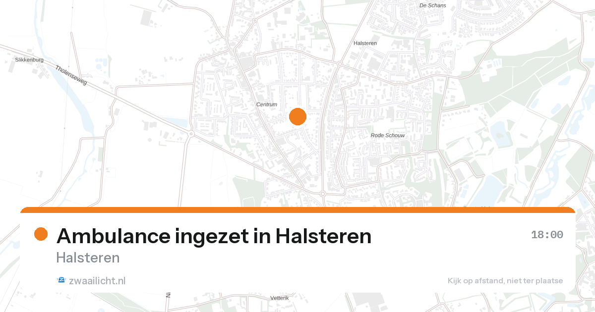 Ambulance ingezet in Halsteren — 1 jul 2026